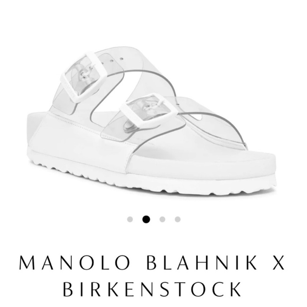 Manolo Blahnik White Sandals Minimalist Design